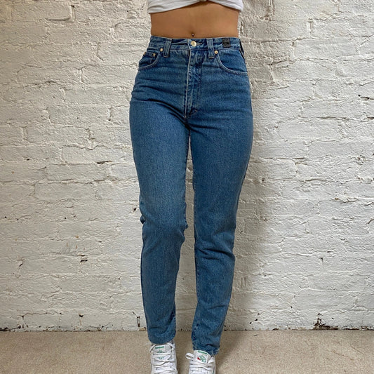 Vintage blue Tapered Leg Versace Jeans Couture Jeans - womens 26" waist