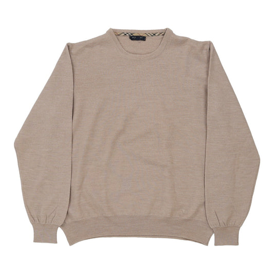 Vintage beige Burberry London Jumper - mens large