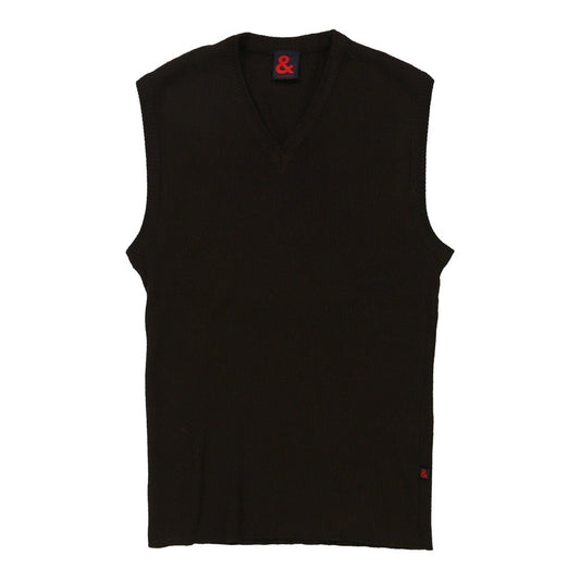 Vintage Dolce & Gabbana Vest - XL Brown Merino Wool Blend