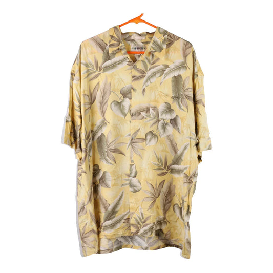 Vintage Campia Floral Hawaiian Shirt - 2XL Yellow Viscose Blend