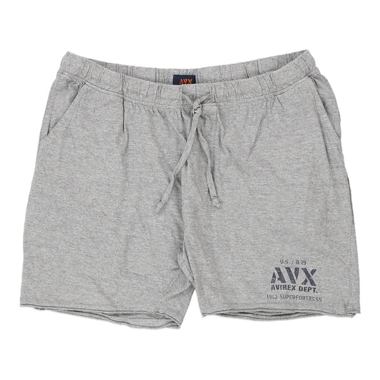 Vintage Avirex Sport Shorts - XL Grey Cotton