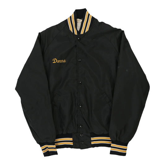 Vintage black Donna Gem Sportswear Jacket - mens small