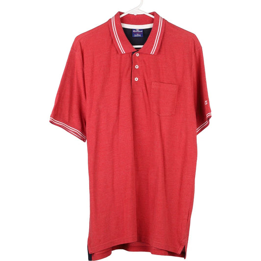 Vintage red Champion Polo Shirt - mens x-large