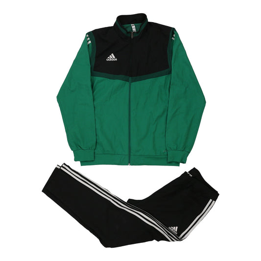 Vintage block colour Adidas Full Tracksuit - mens large