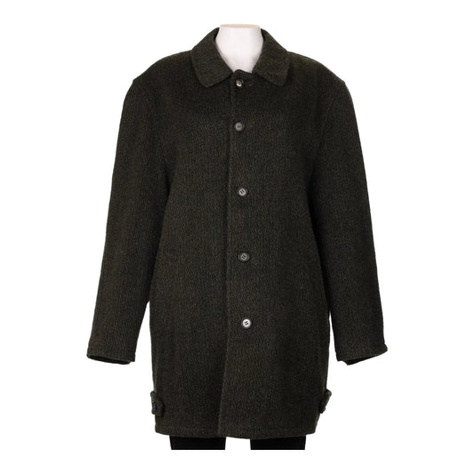 Vintage khaki Corradini Overcoat - womens xx-large