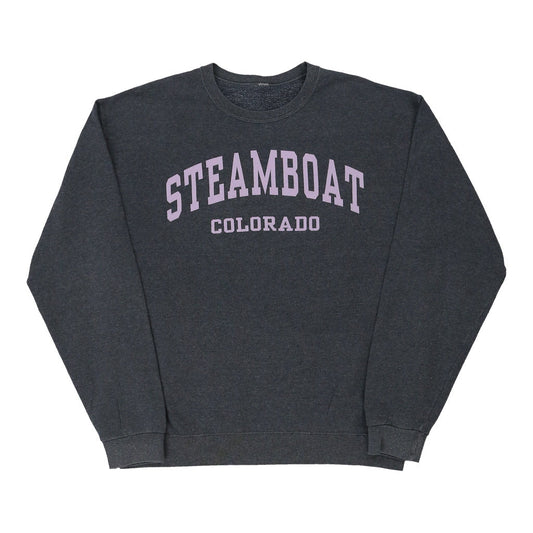 Vintage grey Steamboat Colorado Unbranded Sweatshirt - womens medium
