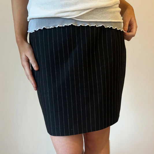 Vintage black Tesoro Mini Skirt - womens 29" waist