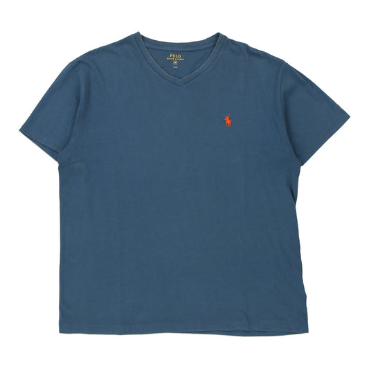 Vintage Ralph Lauren T-Shirt - Medium Blue Cotton