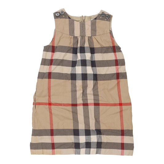 Vintage brown Age 6 Burberry Dress - girls x-small