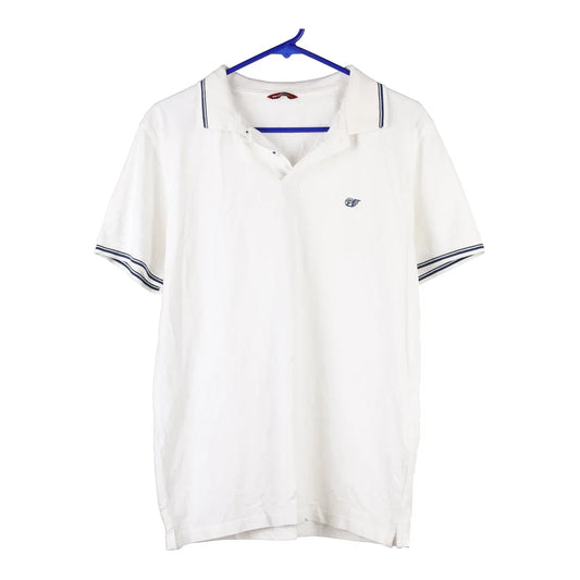 Vintage Carrera Polo Shirt - Large White Cotton
