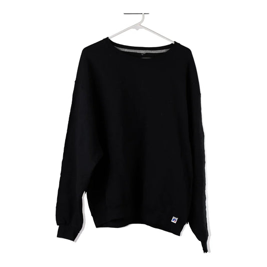 Vintage black Blank Russell Athletic Sweatshirt - mens xx-large