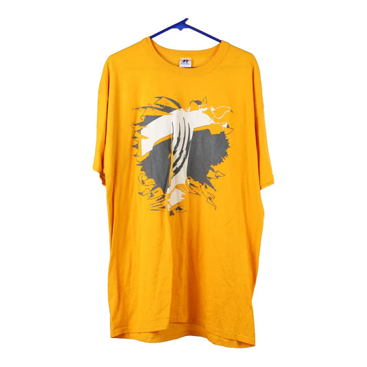 Vintage Russell Athletic Graphic T-Shirt - XL Orange Cotton