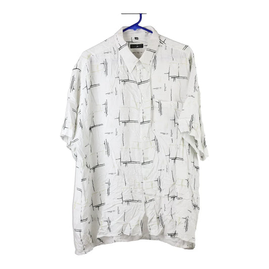 Vintage white Burcardi Short Sleeve Shirt - mens xx-large