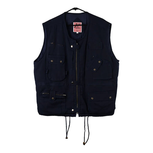 Vintage navy Isla De Piedra Gilet - mens xx-large