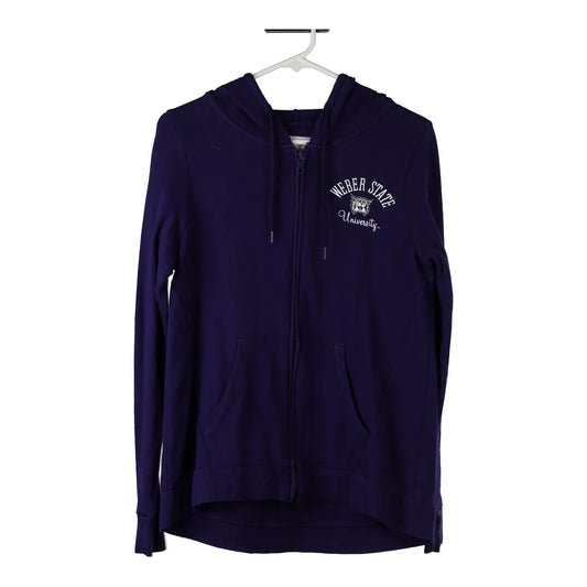 Vintage Weber State University Champion College Hoodie - Medium Purple Cotton