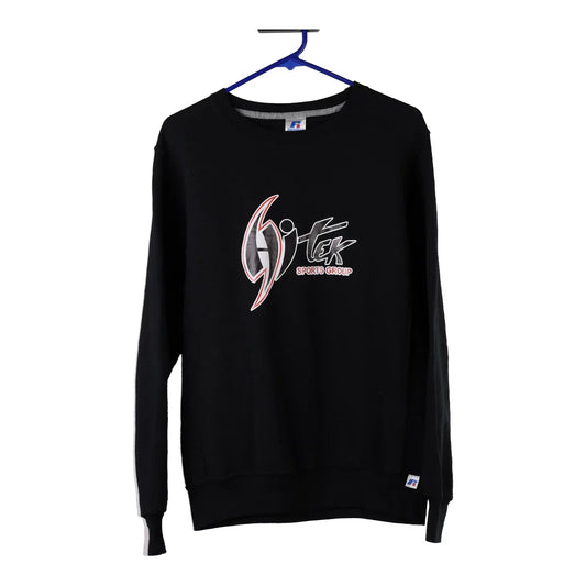 Vintage black HiTek Russell Athletic Sweatshirt - mens small