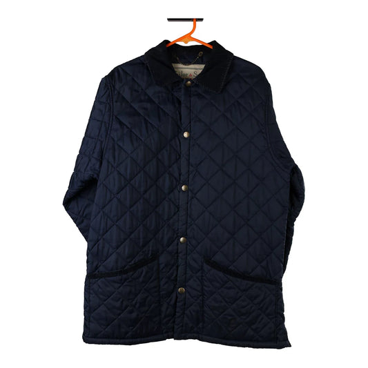 Vintage navy Quilted Tailor & Son Jacket - mens medium