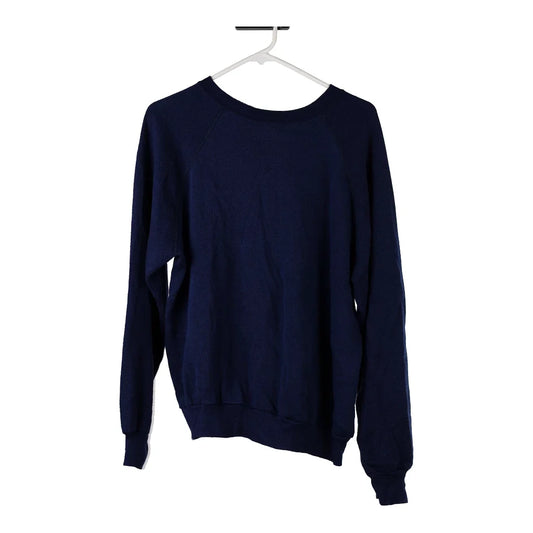 Vintage Made in USA Blank Tultex Sweatshirt - Large Navy Cotton