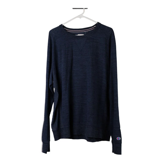 Vintage Champion Sweatshirt - 2XL Navy Cotton