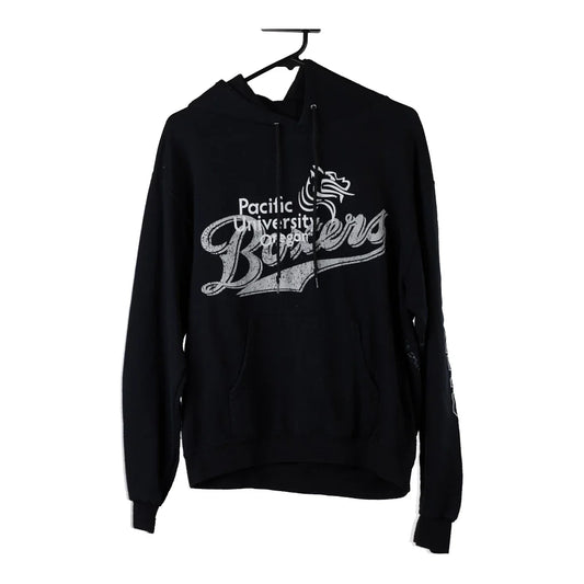 Vintage black Pacific University Champion Hoodie - mens medium