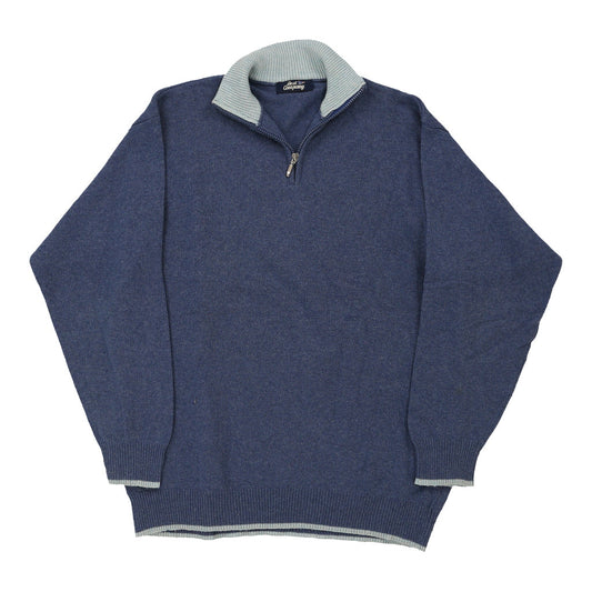 Vintage blue Best Company 1/4 Zip - mens xx-large