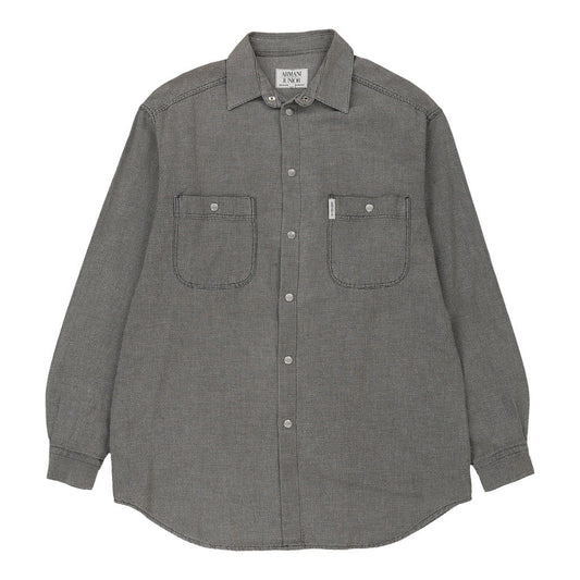 Vintage black & white Armani Junior Shirt - mens large