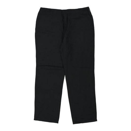Vintage Armani Jeans Trousers - 33W UK 14 Black Viscose Blend