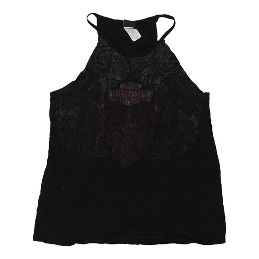 Vintage black Harley Davidson Vest - womens large