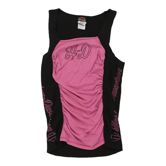 Vintage pink Harley Davidson Vest - womens medium