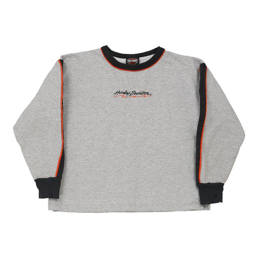 Vintage grey Age 8-10, Made in USA Harley Davidson Sweatshirt - boys medium