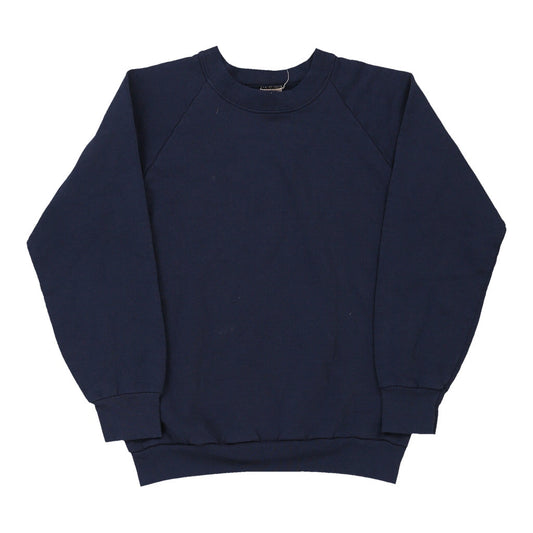 Vintage navy Age 13 Fruit Of The Loom Sweatshirt - boys medium