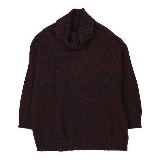 Vintage Gigli Jumper - Large Burgundy Wool Blend