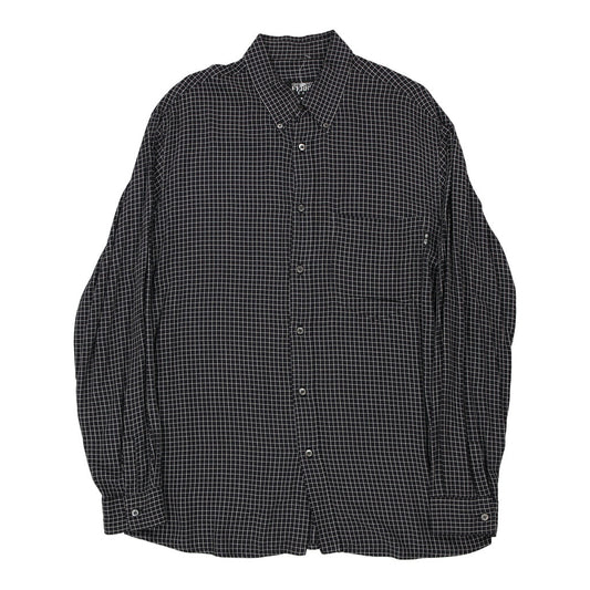 Vintage Gianfranco Ferre Checked Shirt - XL Black Cotton