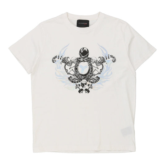 Vintage Richmond Graphic T-Shirt - Small White Cotton