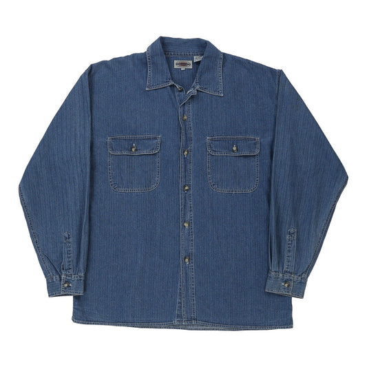 Vintage blue Pure & Simple Denim Shirt - mens large