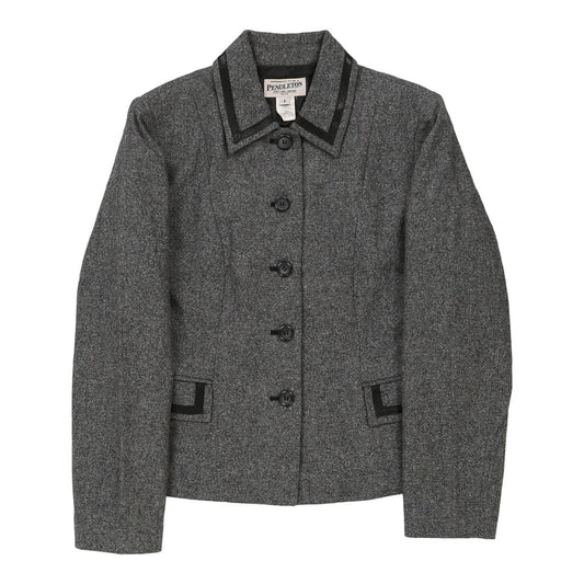 Vintage Pendleton Blazer - Small Grey Wool