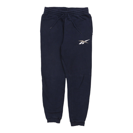 Vintage Reebok Joggers - Small Navy Cotton Blend