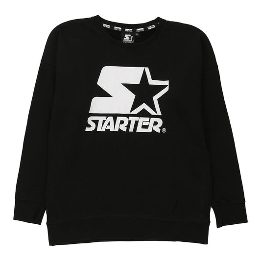 Vintage black Starter Sweatshirt - mens medium