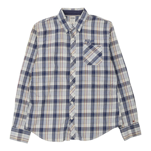 Vintage blue Hilfiger Denim Shirt - mens large