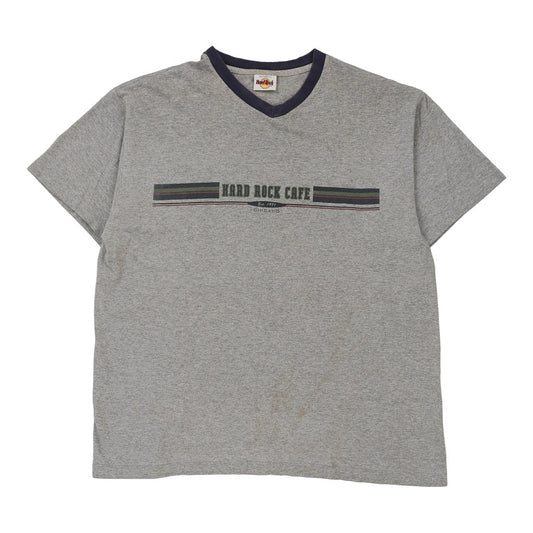 Vintage grey Chicago Hard Rock Cafe T-Shirt - mens x-large