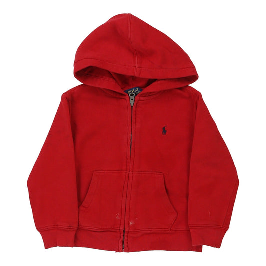 Vintage red Age 3 Ralph Lauren Hoodie - boys xx-small