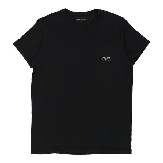 Vintage black Underwear Emporio Armani T-Shirt - mens medium