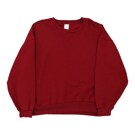 Vintage red Russell Athletic Sweatshirt - mens x-large