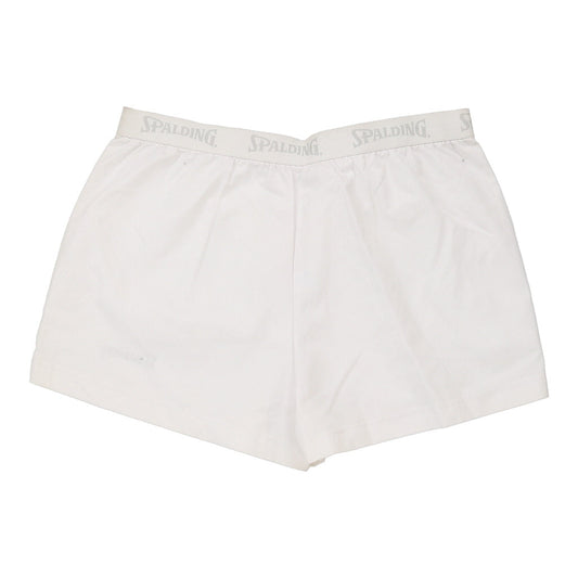 Vintage Spalding Sport Shorts - Large White Cotton