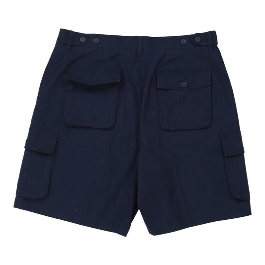 Vintage navy Over Mail Cargo Shorts - mens 36" waist