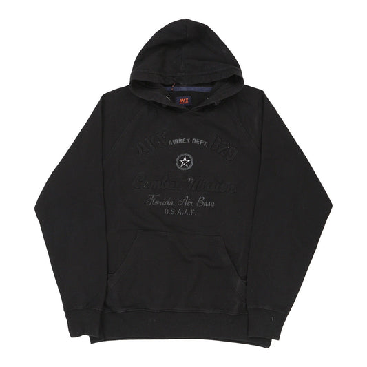 Vintage black Avirex Hoodie - womens large