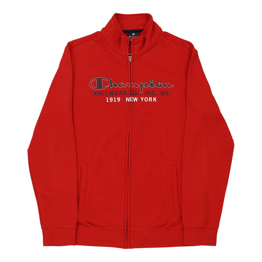 Vintage red Age 13-14 Champion Zip Up - boys x-large