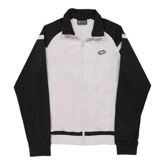 Vintage white Lotto Track Jacket - mens small