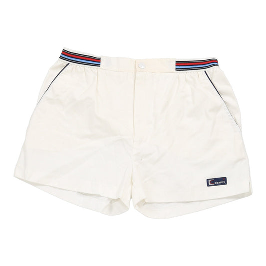 Vintage Cosmos Sport Shorts - Medium White Polyester