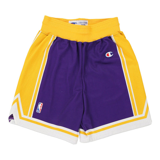 Vintage purple Los Angeles Lakers Champion Sport Shorts - mens x-small